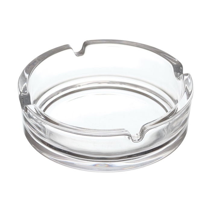 Home Deco Factory Cenicero Vidrio Surtido Redondo d. 10,5 cm x h. 3,5 cm Cuadrado 10x10 cm x h. 3,5 cm