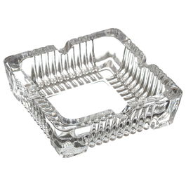 Home Deco Factory Cenicero Vidrio Surtido Redondo d. 10,5 cm x h. 3,5 cm Cuadrado 10x10 cm x h. 3,5 cm