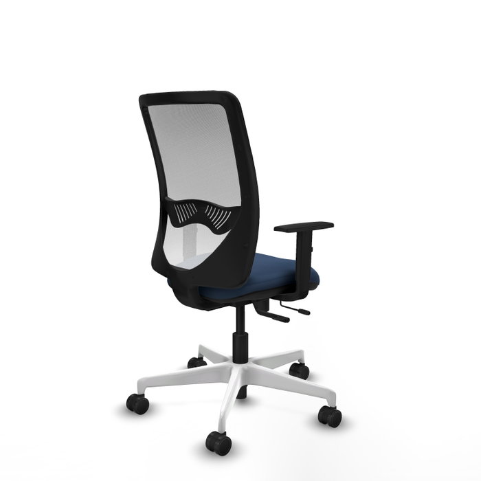 PIQUERAS Y CRESPO Silla de oficina Zulema con mecanismo Sincro/Traslack Azul marino y Blanco PIQUERAS Y CRESPO Silla de oficina Zulema con mecanismo Sincro/Traslack Azul marino y Blanco
