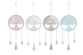 DKD Home Decor Decoración Colgante Metal Árbol de la Vida 15x3x44 cm