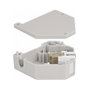 DeLOCK Adaptador de Carril DIN Keystone, LC Duplex Hembra a LC Duplex Hembra, Beige, Material Plástico, -40 a 85 °C, Ref. Hutschienenadapter mit Keystone