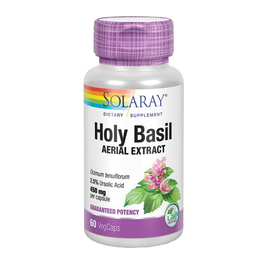 Solaray Holy Basil 450mg 60 cápsulas