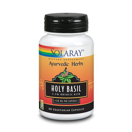 Solaray Holy Basil 450mg 60 Cápsulas
