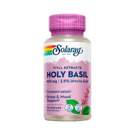 Solaray Holy Basil 450mg 60 Cápsulas
