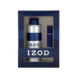 Set Izod: Blue, Eau De Toilette, For Men, 15 ml + Blue, Scented Spray, For Men, 200 ml