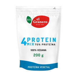 El Granero Integral Proteína 4 Mix 75% Proteína (Guisante, Arroz, Calabaza y Cáñamo) Bio 200g