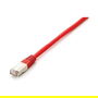 EQUIP 605629 Cable Patch Cat6A S/FTP LSZH 20 metros, Conectores RJ45, Color Rojo