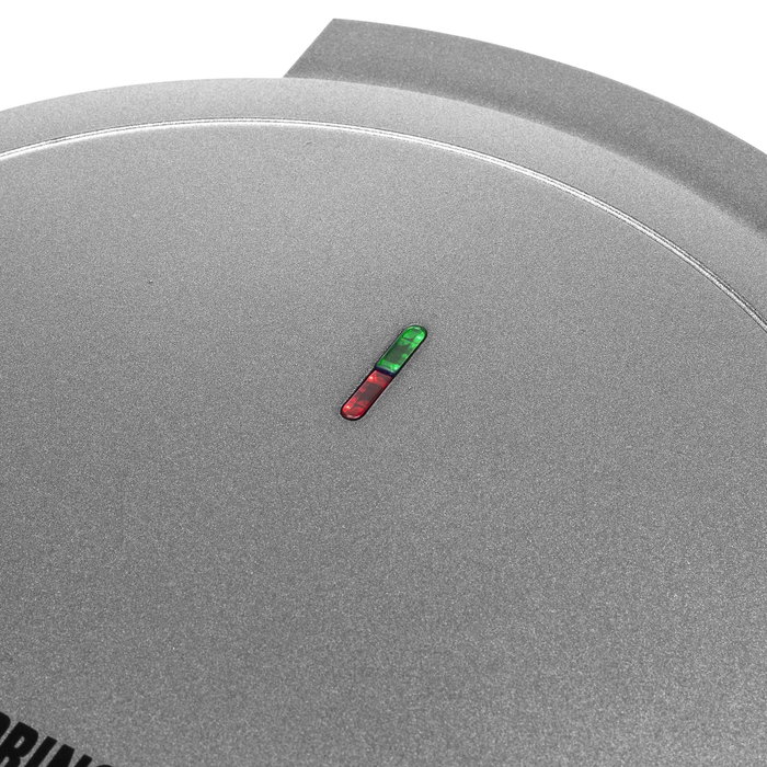 Princess Gofrera 132380 para 5 gofres con forma de corazón, 1200 W, acero inoxidable, termostato regulable, antiadherente y segura