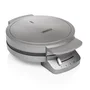 Princess Gofrera 132380 para 5 gofres con forma de corazón, 1200 W, acero inoxidable, termostato regulable, antiadherente y segura