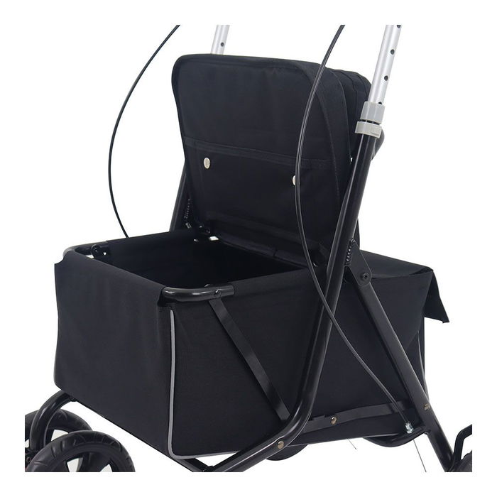 Rolser Carro de la compra con asiento plegable kadira ln, 4 ruedas, 100kg carga max