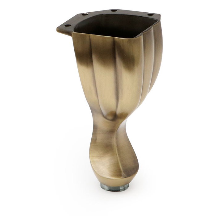 Q&Q Pata Zamak Modelo Saray H140 Acabado Cromo | Pata de Mueble o Sofá de Zamak 140 mm