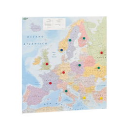 Faibo Mapa Europa 163G Plastificado Sin Marco Enrollado 119x93 cm