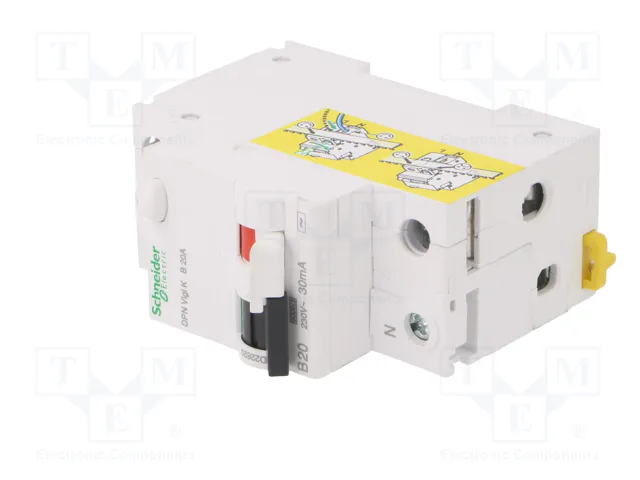 SCHNEIDER ELECTRIC DPN Vigi K RCBO 20A 30mA 1+N