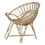 DKD Home Decor Silla de Ratán Natural