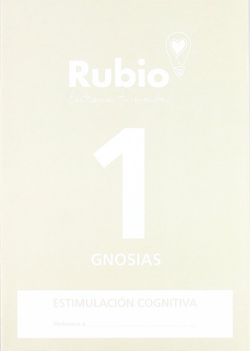 RUBIO Cuaderno A4 Estimulación Cognitiva Gnosias Nº 1