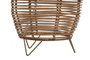 DKD Home Decor Lámpara de Pie de Ratán y Metal Marrón Natural