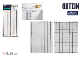 Inde Paños de Cocina de Algodón Blanco 45 x 60 cm (24 Unidades)