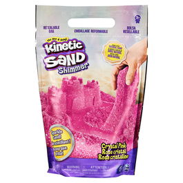 Spin Master Bolsa Arena Rosa Brillante Kinetic Sand 6060800 Shimmer con Brillo 907g