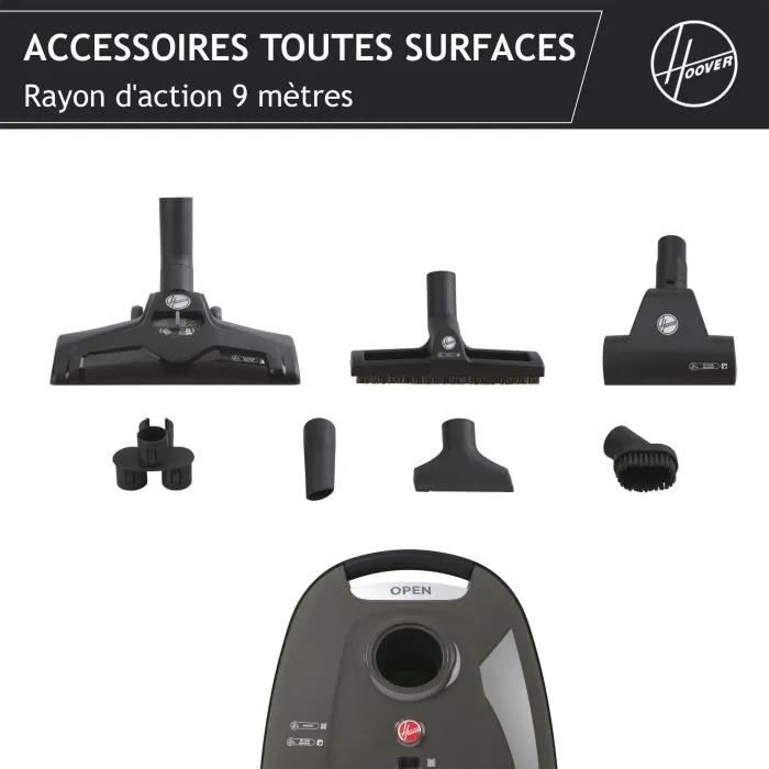 Hoover TXL20PET Telios Extra Aspirador de Bolsa 700 W 3,5 L 69 dBA Especial para Animales