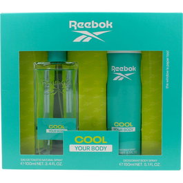 Reebok COOL YOUR BODY WOMAN LOTE set de regalo para mujer, Eau de Toilette 100 ml y Body Spray 150 ml (2pz)