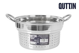 Privilege Vaporera Cazuela Quttin, Diámetro 24 cm, Acero, 3.24 kg (6 Unidades)