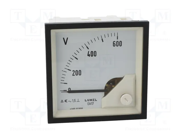 LUMEL Voltímetro Analógico para Panel EA17 0÷600V VAC True RMS