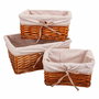 Juego de Cestos Alexandra House Living Mimbre Madera de sauce 31 x 16 x 36 cm 30,5 x 26 x 14,5 cm 25,5 x 20 x 13 cm 3 Piezas