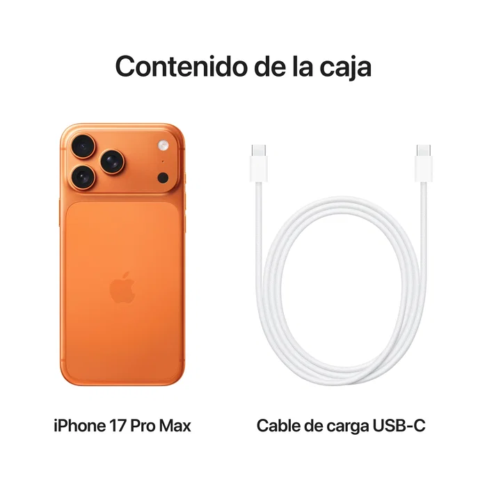 Apple iPhone 17 Pro Max 1TB Naranja Cósmico Apple iPhone 17 Pro Max 1TB Naranja Cósmico