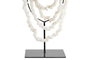 DKD Home Decor Decoración de Conchas y Hierro Blanco con Collar