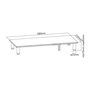 ROLINE 17023376 Soporte de Monitor de Cristal Ajustable en Altura, Rectangular, Hasta 20 kg, Transparente, para Escritorio