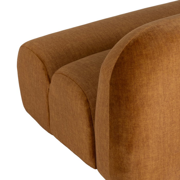 Módulo Recto Mostaza Tejido Salón 102 X 94 X 64 cm Módulo Recto Mostaza Tejido Salón 102 X 94 X 64 cm