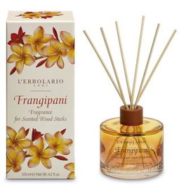 L'ERBOLARIO Frangipani Fragancia Para Leños 125Ml Notas Florales y Cálidas de Cedro y Ámbar