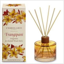 L'ERBOLARIO Frangipani Fragancia Para Leños 125Ml Notas Florales y Cálidas de Cedro y Ámbar