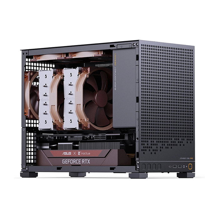 Jonsbo D32 PRO Negro, Carcasa Mini PC con Vidrio Templado y soporte mATX
