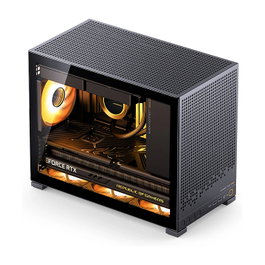 Jonsbo D32 PRO Negro, Carcasa Mini PC con Vidrio Templado y soporte mATX