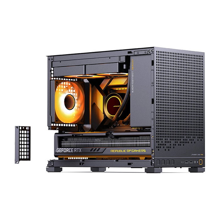 Jonsbo D32 PRO Negro, Carcasa Mini PC con Vidrio Templado y soporte mATX