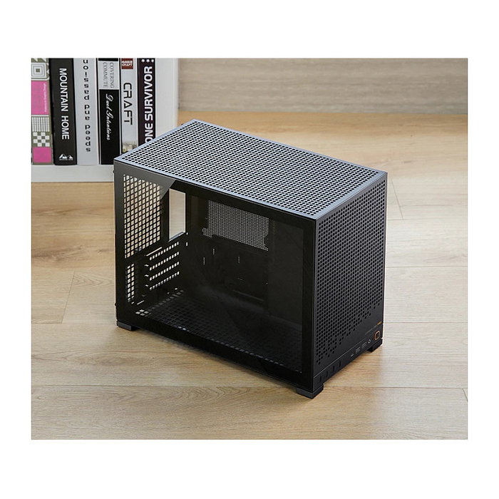 Jonsbo D32 PRO Negro, Carcasa Mini PC con Vidrio Templado y soporte mATX