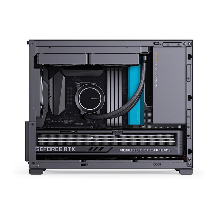 Jonsbo D32 PRO Negro, Carcasa Mini PC con Vidrio Templado y soporte mATX