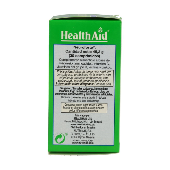 Health Aid Neuroforte 30 Comprimidos Health Aid Neuroforte 30 Comprimidos