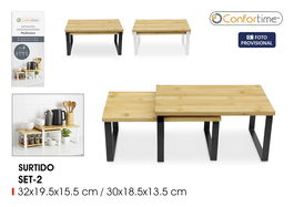Inde Set-2 Estantes Cocina Confortime 32 x 19.8 x 15.8 cm y 32 x 18 cm (6 Unidades)