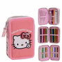 Cerdá Plumier Hello Kitty Triple con Accesorios Rosa