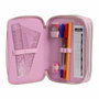 Cerdá Plumier Hello Kitty Triple con Accesorios Rosa