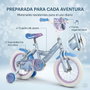 Huffy Bicicleta Frozen 14 Pulgadas para Niños de 4 a 6 Años con Temática Frozen - 14"