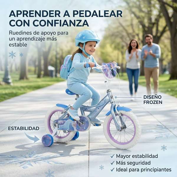 Huffy Bicicleta Frozen 14 Pulgadas para Niños de 4 a 6 Años con Temática Frozen - 14" Huffy Bicicleta Frozen 14 Pulgadas para Niños de 4 a 6 Años con Temática Frozen - 14"