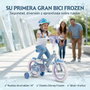 Huffy Bicicleta Frozen 14 Pulgadas para Niños de 4 a 6 Años con Temática Frozen - 14"
