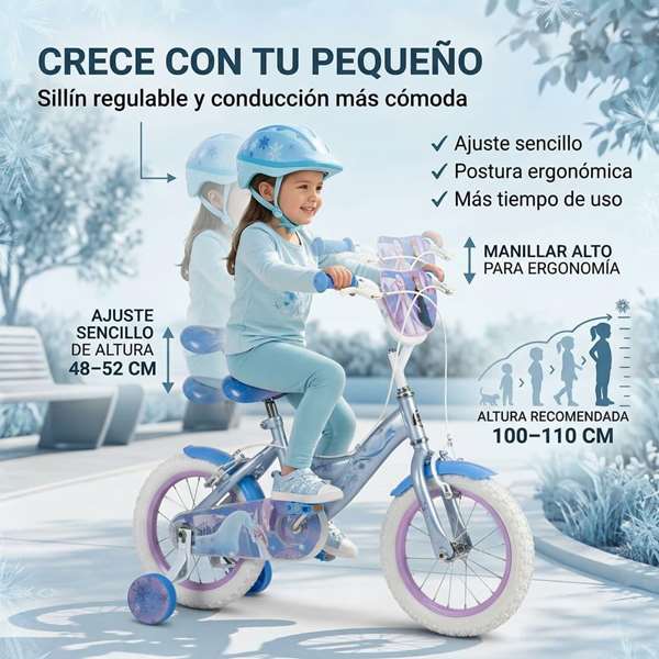 Huffy Bicicleta Frozen 14 Pulgadas para Niños de 4 a 6 Años con Temática Frozen - 14" Huffy Bicicleta Frozen 14 Pulgadas para Niños de 4 a 6 Años con Temática Frozen - 14"