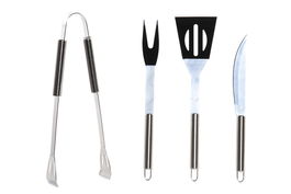 DKD Home Decor Barbacoa Terraza Y Jardin 12 x 9 x 38 cm Set de 5 Inox Aluminio