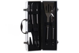 DKD Home Decor Barbacoa Terraza Y Jardin 12 x 9 x 38 cm Set de 5 Inox Aluminio