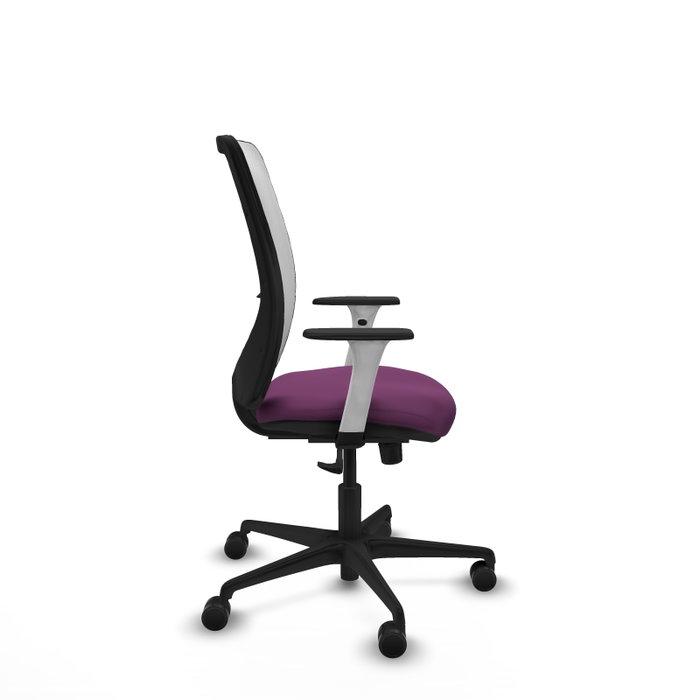 PIQUERAS Y CRESPO Silla de oficina Zulema con mecanismo Sincro, Morado y Blanco PIQUERAS Y CRESPO Silla de oficina Zulema con mecanismo Sincro, Morado y Blanco