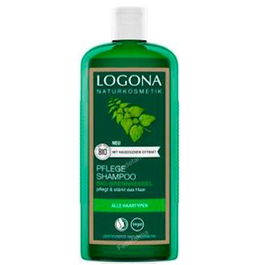 LOGONA Champu Ortiga Cuidado Clasico 250 Ml - Cuidado Natural Diario, Cabello Saludable y Brillante, Apto Veganos, Sin Sulfatos ni Siliconas